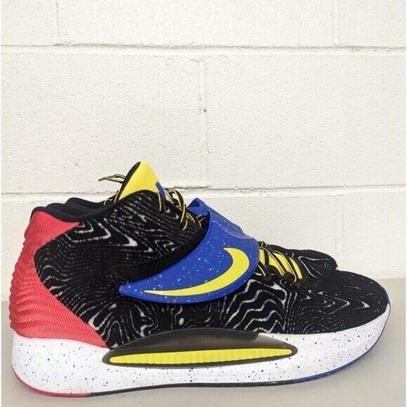 NEW Nike sz 18 basketball sneakers shoes multi cw3935-004 KYRIE black blue main image 4